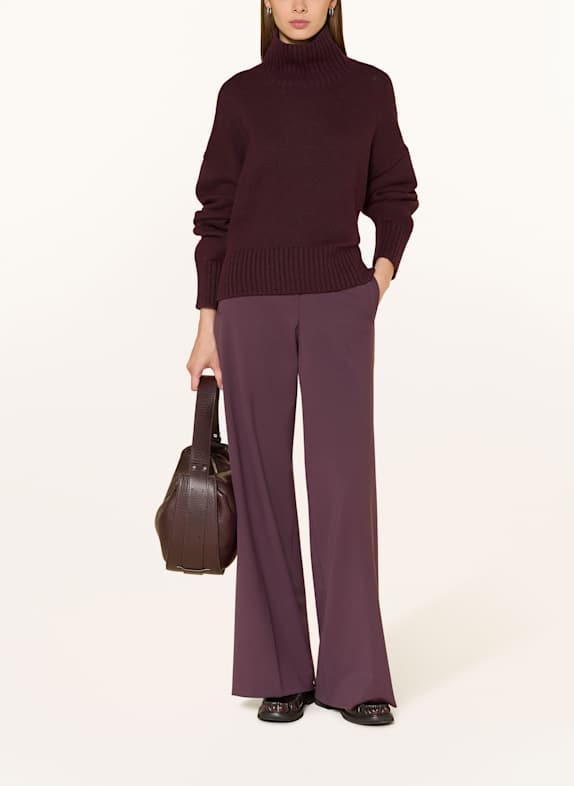 LANIUS Pull oversize ROUGE FONCÉ