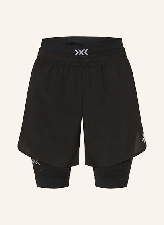 X-BIONIC 2-in-1-Laufshorts EFFEKTOR SCHWARZ