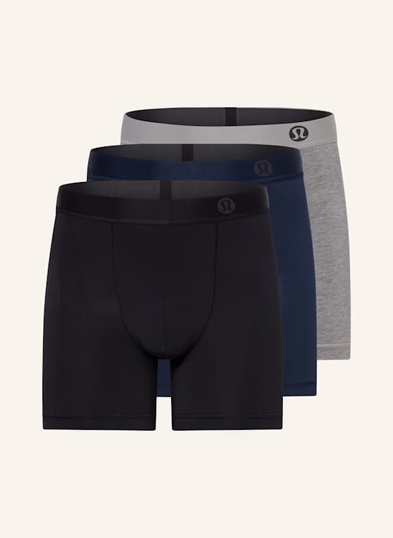 lululemon 3er-Pack Boxershorts AIM SCHWARZ / GRAU / DUNKELBLAU