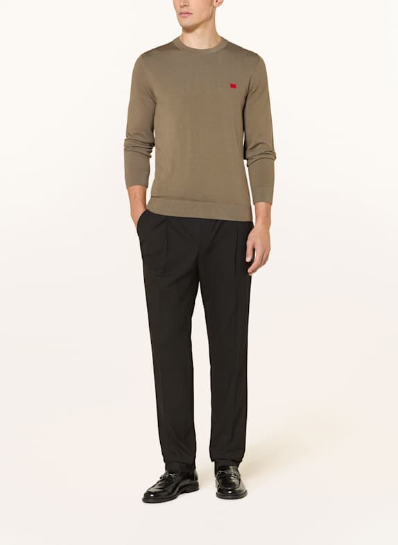 HUGO Pullover SAN CASSIUS BEIGE