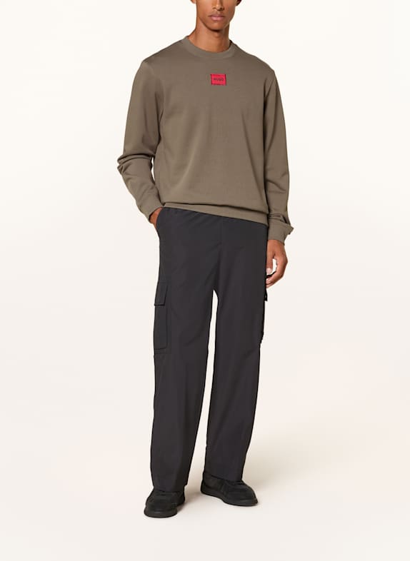 HUGO Sweatshirt DIRAGOL KHAKI