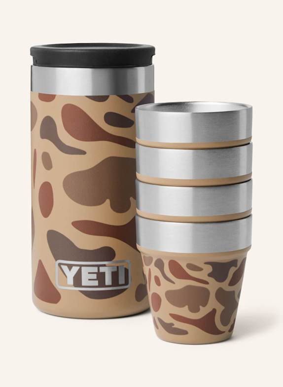 YETI 5-cz. Zestaw kubków do wódki RAMBLER BEŻOWY/ BRĄZOWY/ CIEMNOBRĄZOWY
