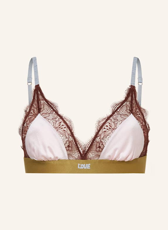 LOVE Stories Triangle bra LOVE LACE LIGHT PINK/ BROWN/ GREEN