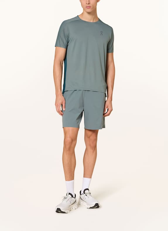 On Hardloopshirt PERFORMANCE-T GROEN