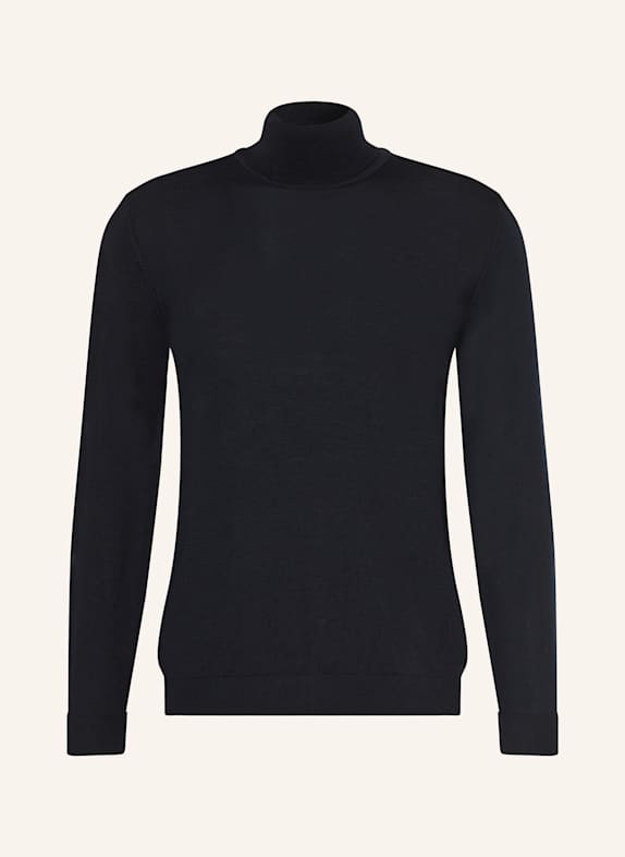 PAUL Rollkragenpullover aus Merinowolle DUNKELBLAU