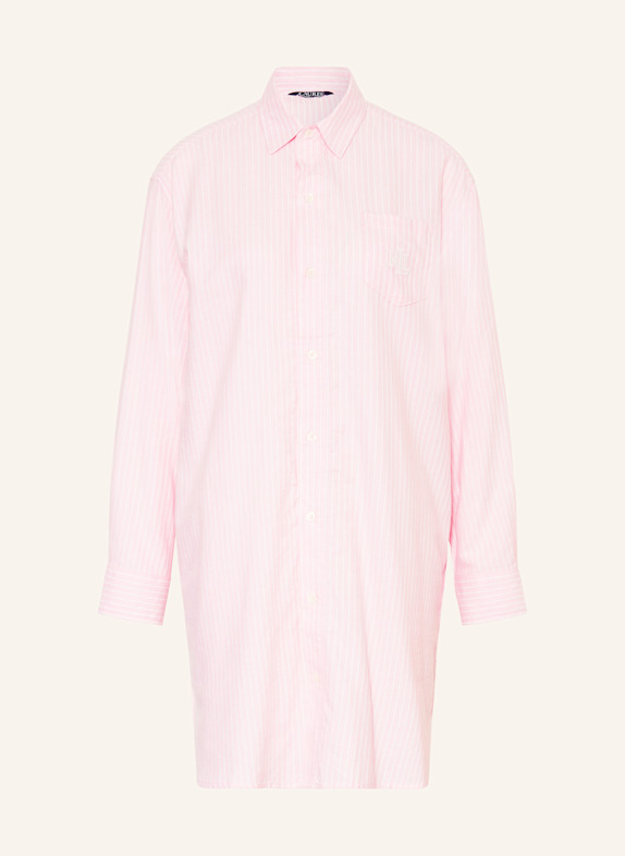 Nastavení ochrany osobních údajů Noční košile z flanelu RŮŽOVÁ/ BÍLÁ