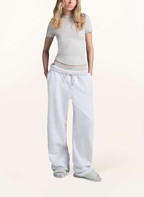 SKIMS Lounge-Sweatpants COTTON-FLEECE LIGHT HEATHER GREY