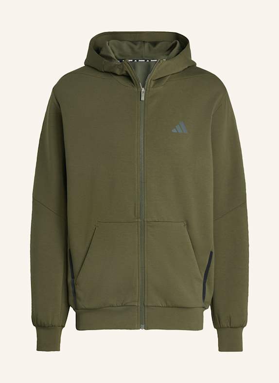 adidas Kurtka treningowa D4T CIEMNOZIELONY