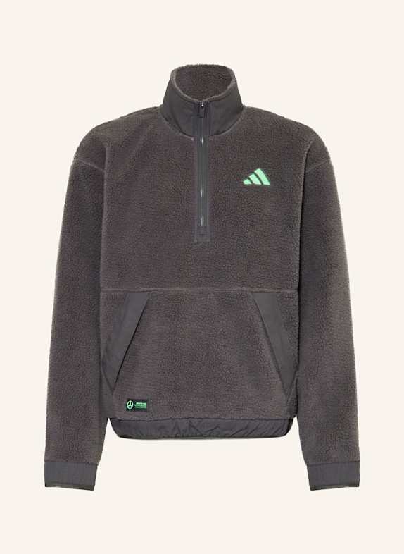 adidas Sweter typu troyer z polaru MERCEDES – AMG PETRONAS FORMULA ONE TEAM PREMIUM SZARY