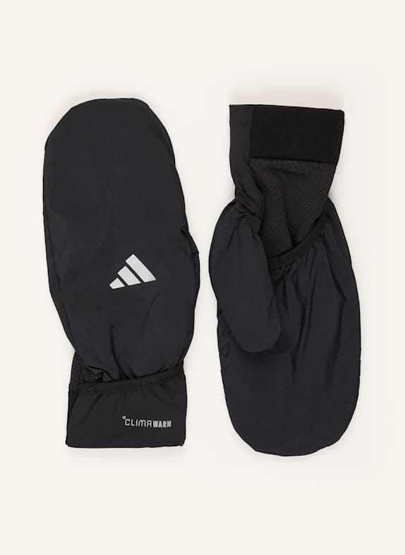 adidas Rękawiczki sportowe RUNNING CLIMAWARM umożliwiające obsługę ekranów dotykowych CZARNY