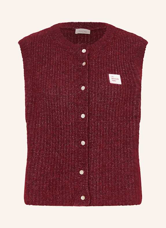 American Vintage Pullunder KNITVEST DUNKELROT