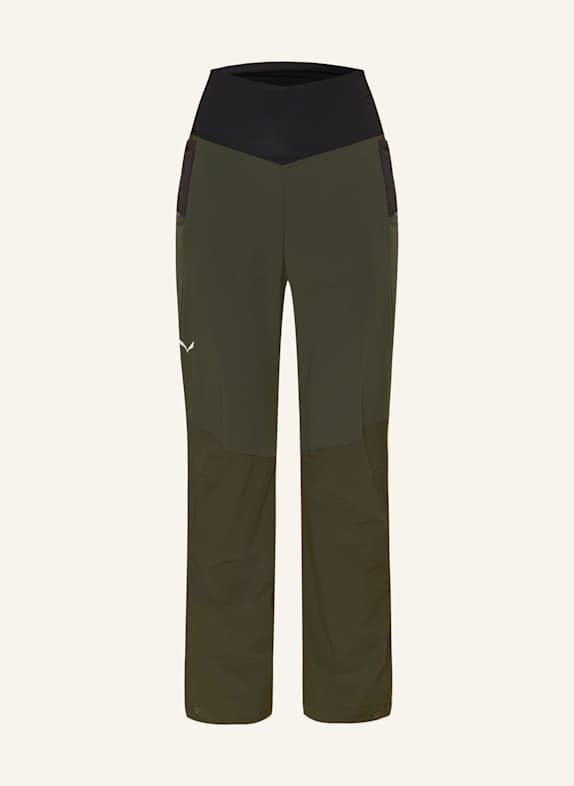 SALEWA PEDROC STORMWALL WINTER softshell trousers DARK GREEN