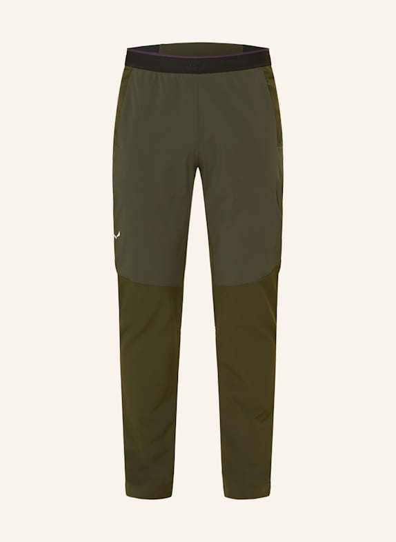 SALEWA Softshell-Hose PEDROC STORMWALL WINTER DUNKELGRÜN