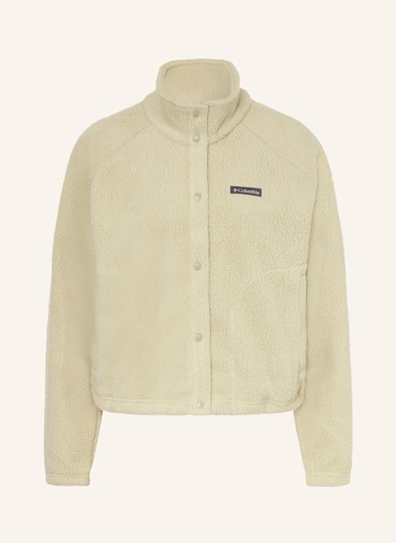 Columbia Sweter typu troyer z polaru JASPER RIDGE™ PEBBLED JASNOZIELONY