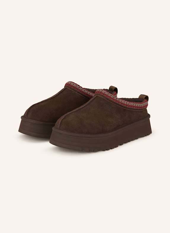 UGG Plateau-Pantoletten TAZZ DUNKELBRAUN