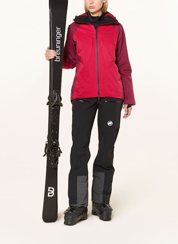 Peak Performance Kurtka narciarska INSULATED 2L W CIEMNOCZERWONY / FUKSJA