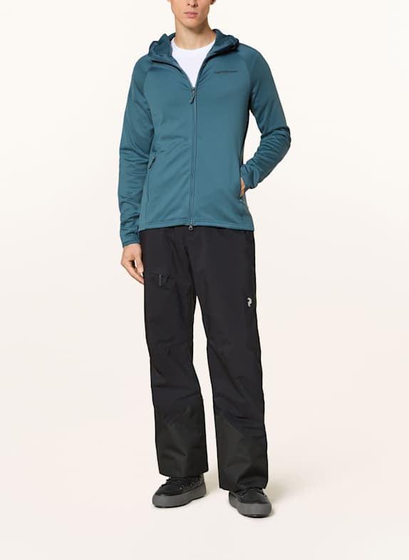 Peak Performance Jachetă midlayer ZIP HOOD ALBASTRU-CENUȘIU
