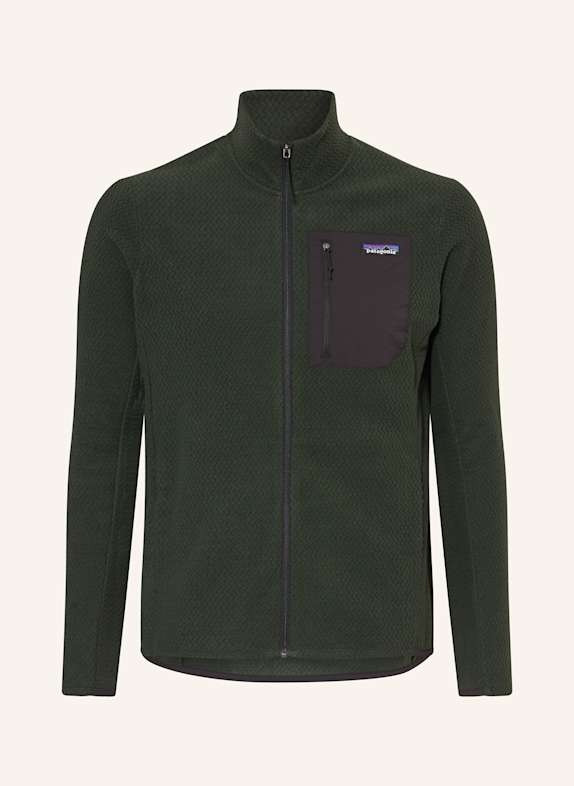 patagonia Fleecejacke R1 AIR DUNKELGRÜN