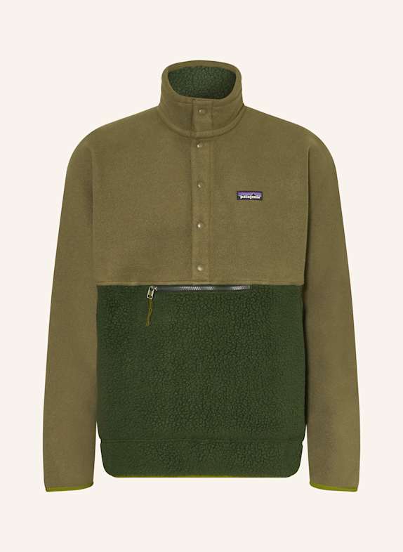 patagonia Fleece-Troyer RETRO PILE KHAKI/ DUNKELGRÜN