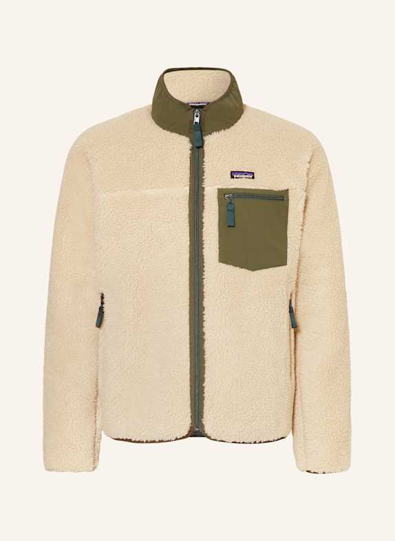 patagonia Fleecejacke CLASSIC RETRO-X® aus Teddyfell ECRU/ KHAKI