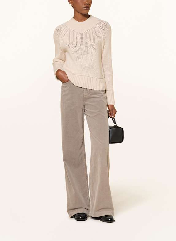 MARC CAIN Pullover mit Pailletten 606 soft cappuccino