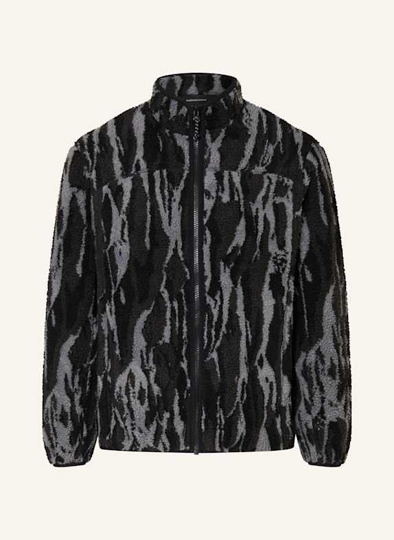 Peak Performance Teddyfell-Jacke SCHWARZ/ BLAUGRAU
