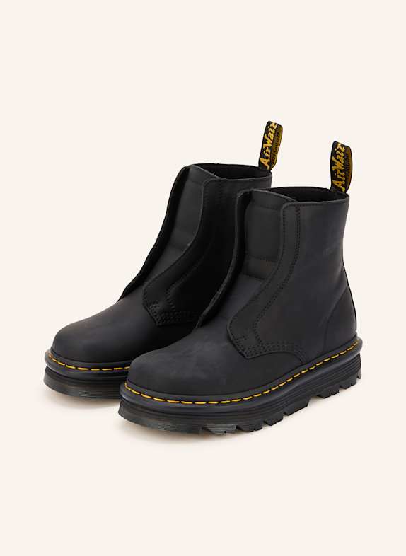 Dr. Martens Plateau-Boots ZEBZAG LACELESS SCHWARZ