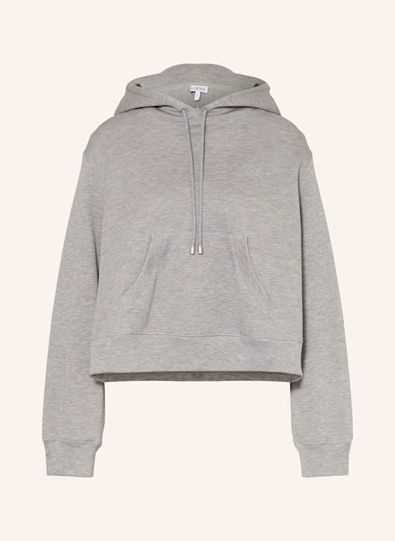 LOEWE Mikina s kapucí SVĚTLE ŠEDÁ