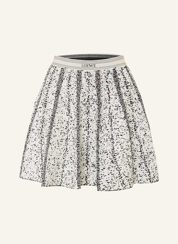 LOEWE Strickrock WEISS / SCHWARZ