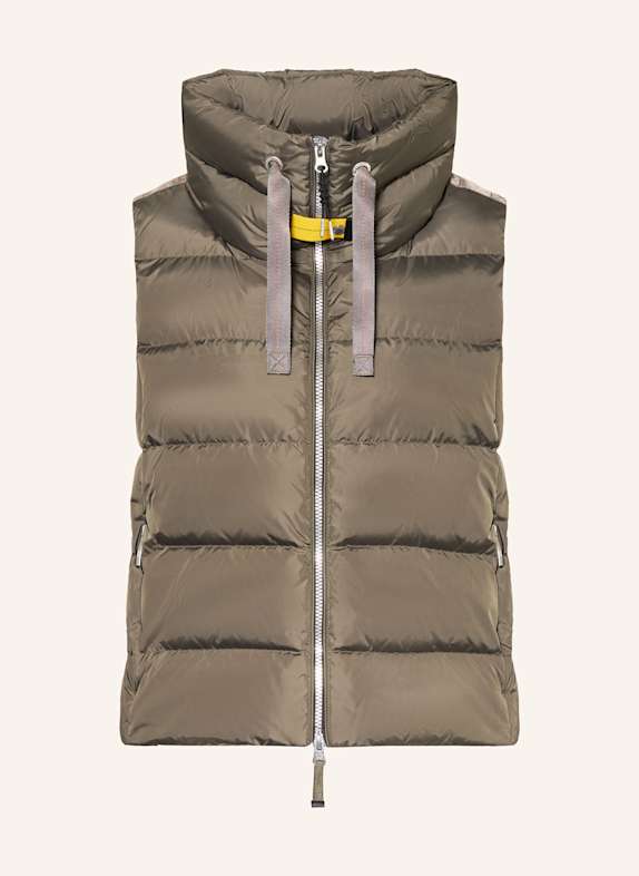 PARAJUMPERS Kamizelka puchowa NOLONE KHAKI