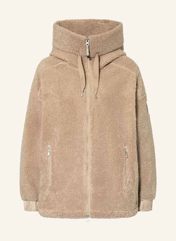 PARAJUMPERS NOELLE teddy fur jacket BEIGE