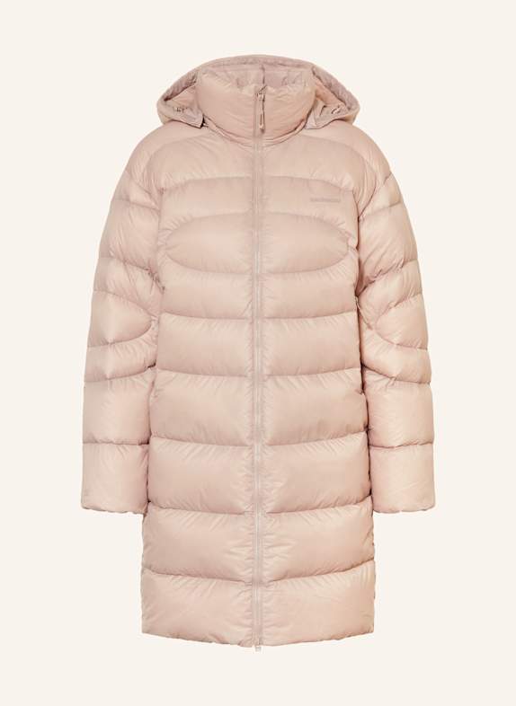 SALOMON Daunenmantel OUTLINE NOVELTY mit abnehmbarer Kapuze HELLBRAUN