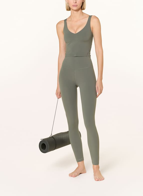 lululemon FLOW Y B/C Yoga Top GREEN