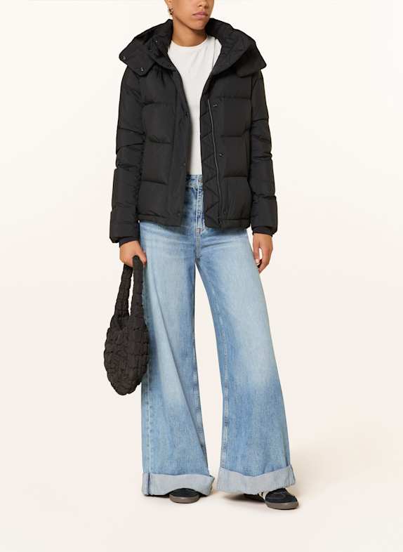 lululemon Daunenjacke WUNDER mit abnehmbarer Kapuze SCHWARZ