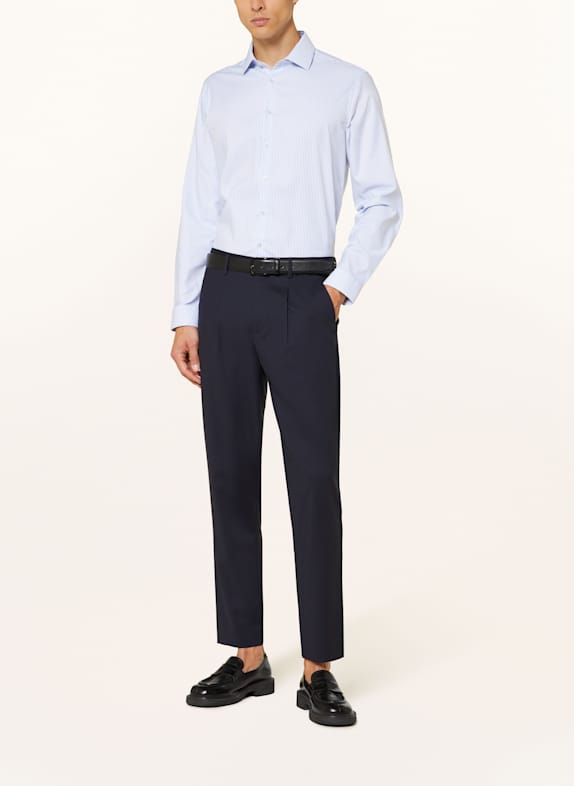PAUL Overhemd Shaped Fit LICHTBLAUW / WIT