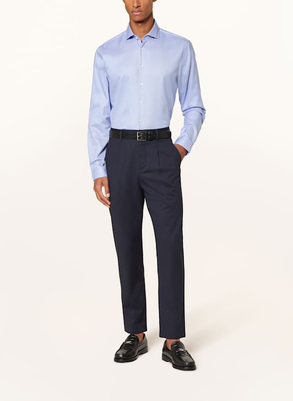 PAUL Overhemd Shaped Fit BLAUW / WIT