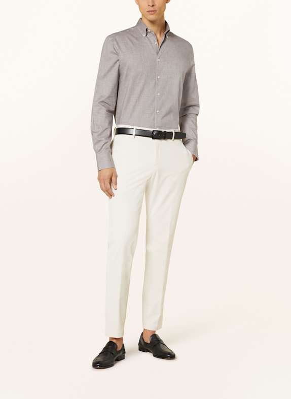 STROKESMAN'S Flanellen overhemd Regular Fit LICHTBRUIN