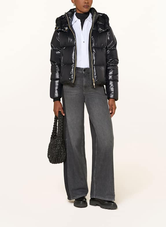 MOOSE KNUCKLES Daunenjacke MOONSTONE mit abnehmbarer Kapuze SCHWARZ