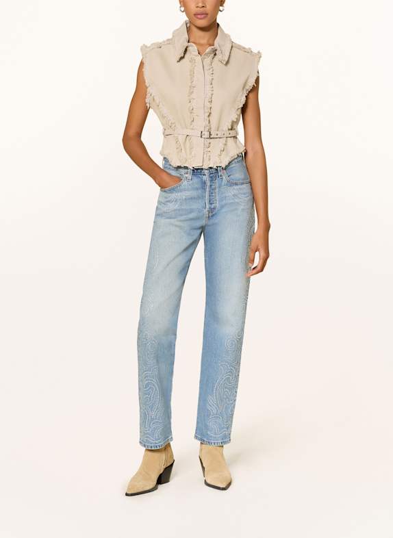 Levi's® Straight jeans 501 CURVE met sierstenen 11 Dark Indigo - Worn In