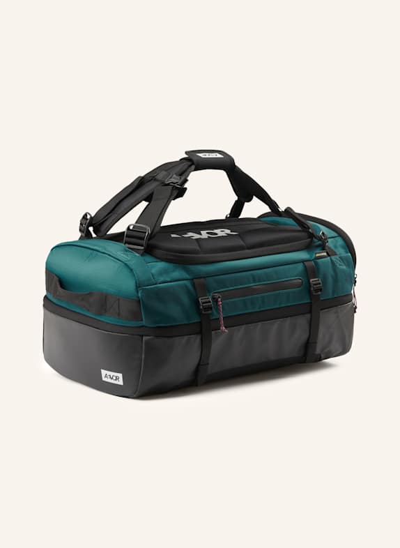 AEVOR Travel bag DUFFEL PACK 47L BLACK/ TEAL