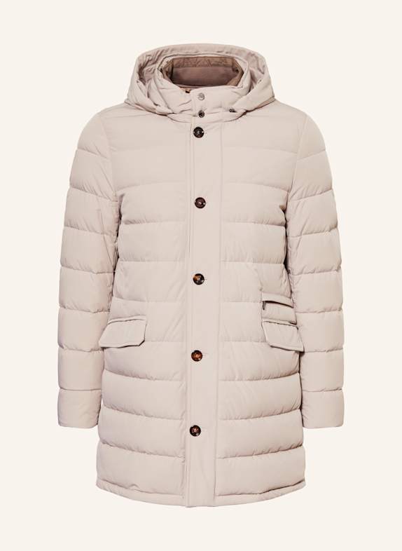 MOORER Daunenmantel CALANDRI mit herausnehmbarer Blende GRAU