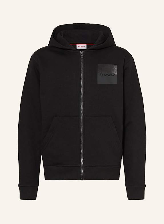 HUGO Sweatjacke SCHWARZ