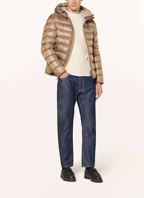 Blauer Steppjacke ADAMS mit DUPONT™ SORONA®-Isolierung BEIGE