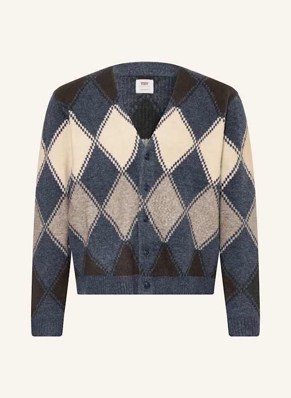 Levi's® Strickjacke VALENCIA DUNKELBLAU / TAUPE / ECRU