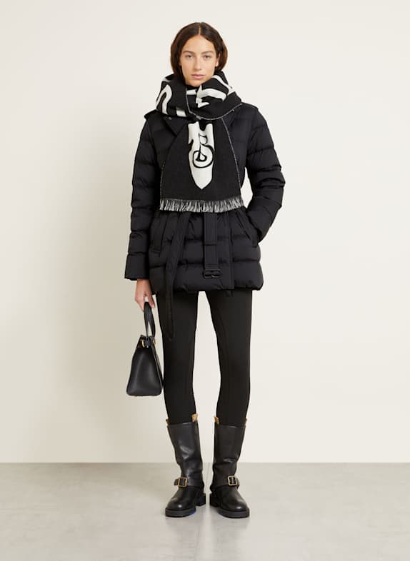 BURBERRY Daunenmantel mit abnehmbarer Kapuze SCHWARZ