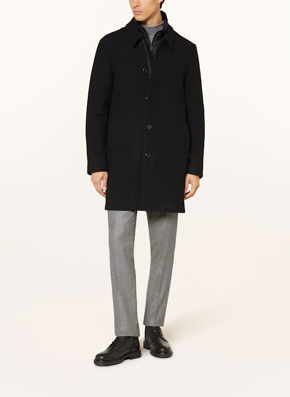 PEUTEREY Wollmantel FIONNGHAL SCHWARZ