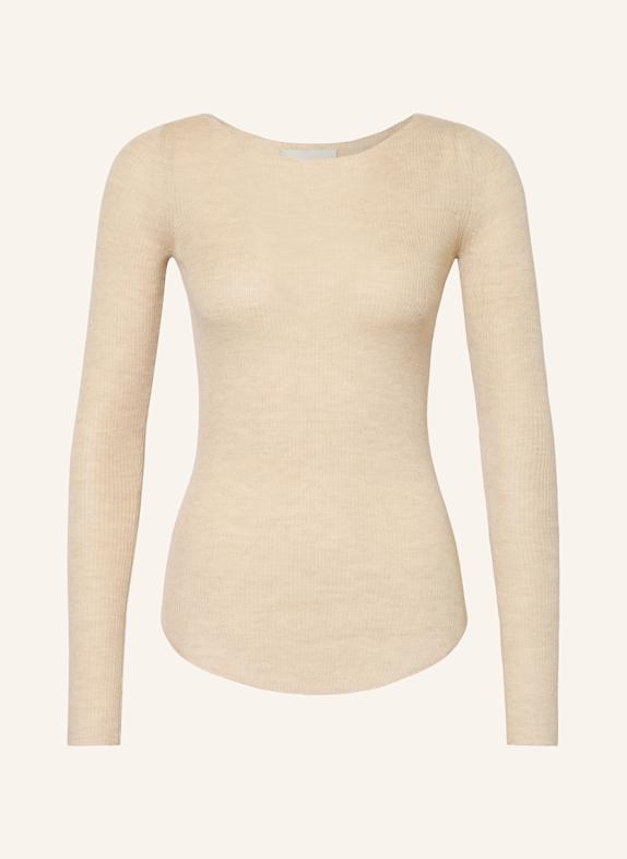 ISABEL MARANT Cashmere-Pullover IZZIE mit Seide BEIGE