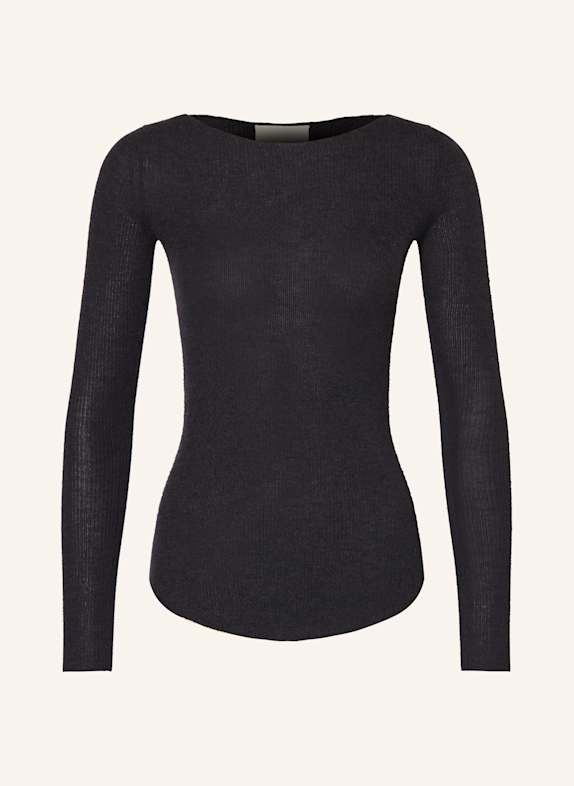 ISABEL MARANT Cashmere-Pullover IZZIE mit Seide DUNKELGRAU