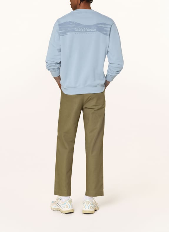 NAPAPIJRI Sweatshirt BACK LICHTBLAUW