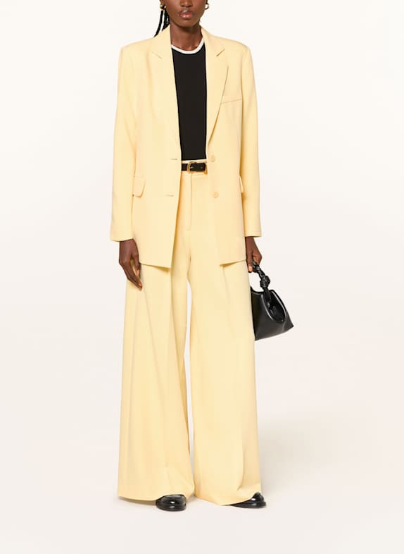 MRS & HUGS lange blazer GEEL